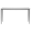 Uttermost Nightfall White Marble Console Table