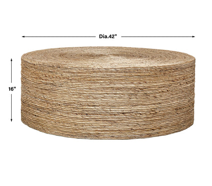 Uttermost Rora Woven Round Coffee Table