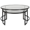 Uttermost Rhea Black Nesting Coffee Tables S/2