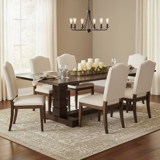 Black Magic Extension Dining Table, 2 CARTONS