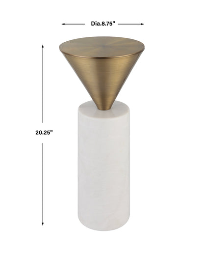 Top Hat Drink Table, Brass