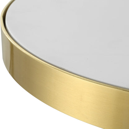 طاولة جانبية من الخرسانة البيضاء من شركة Uttermost Apex