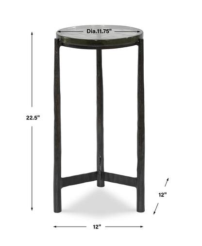 Uttermost Eternity Iron & Glass Accent Table