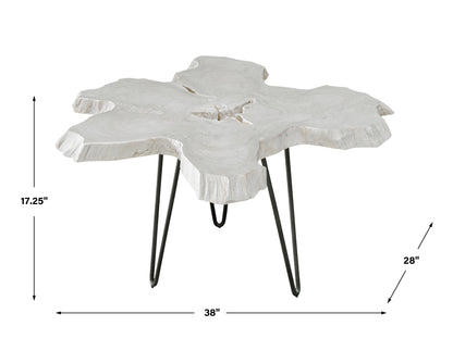 Uttermost Trillium Bleached Teak Coffee Table