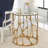 Uttermost Ritual Round Gold Side Table