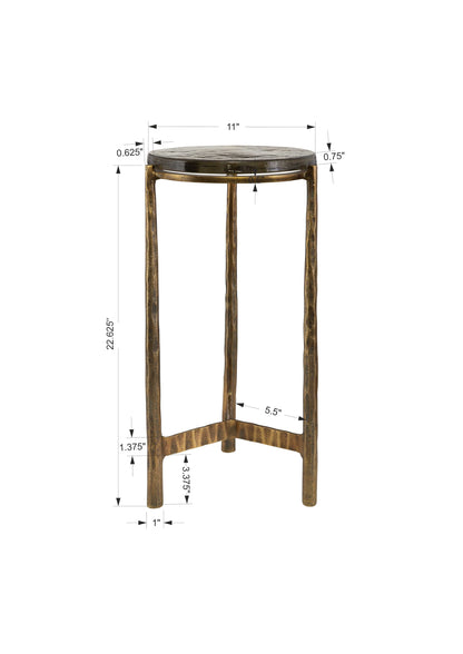 Eternity Accent Table, Brass