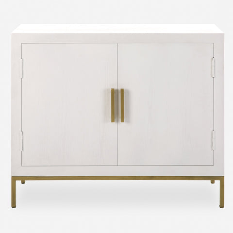 Uttermost Front Range White 2 Door Cabinet