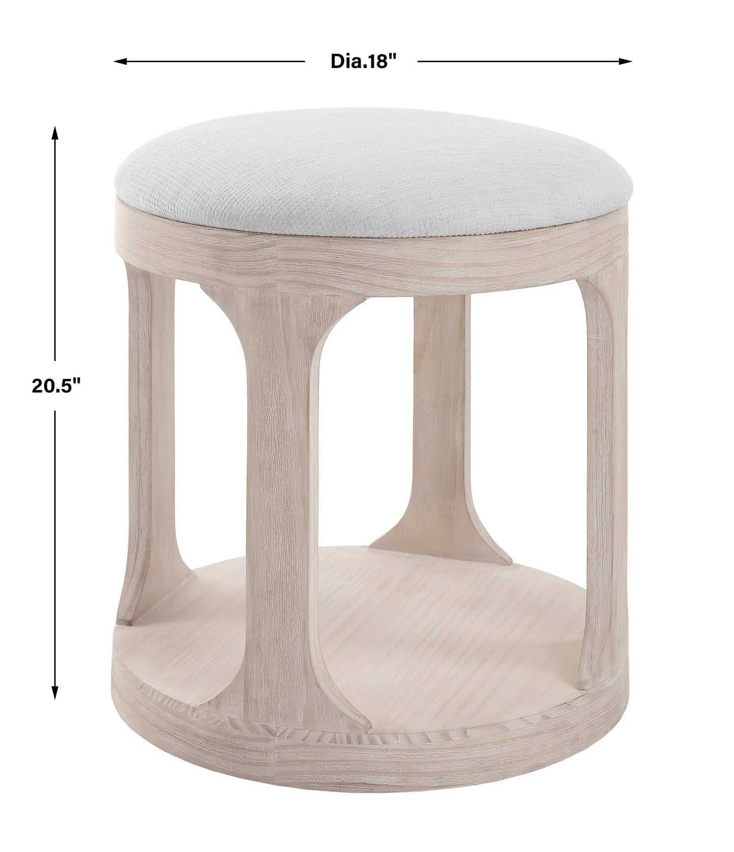 24076-UTT |Uttermost Dennen Oak Ottoman