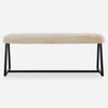 Uttermost Taupo Sheepskin Bench