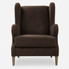 Serpentine Brown Fabric Accent Chair
