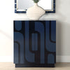 Valeria 2 Door Glossy Blue Cabinet