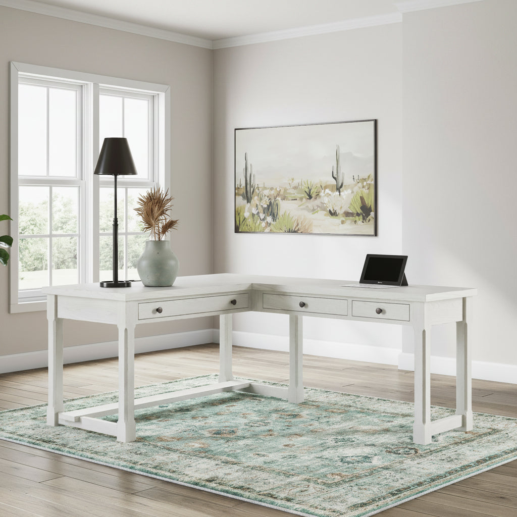 Robbinsdale Home Office Desk with Return