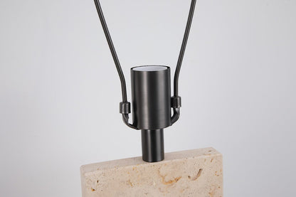 Travertine Beige Table Lamp Luma Stone Collection