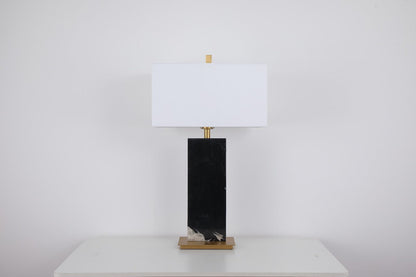 Nero Black Marble Table Lamp Luma Stone Collection