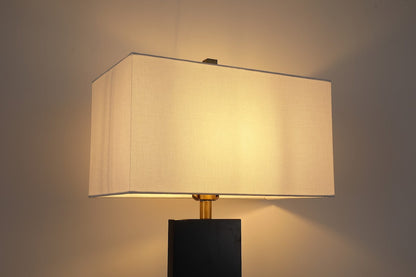 Nero Black Marble Table Lamp Luma Stone Collection