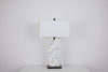 Marbled Linen Table Lamp Luma Stone Collection