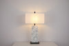Marbled Linen Table Lamp Luma Stone Collection