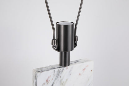 Marbled Linen Table Lamp Luma Stone Collection