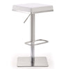 Bari Grey Steel Adjustable Barstool
