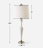 Colette White Stone Table Lamp