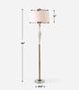 Colette White Stone Floor Lamp