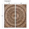 Lanciano Wood Wall Panels, S/2