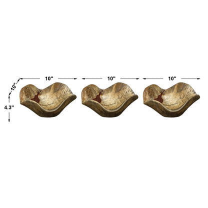 Tamarine Wood Wall Decor, S/3