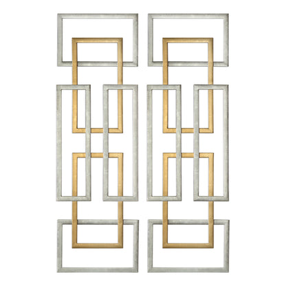 Aerin Metal Wall Panels, S/2