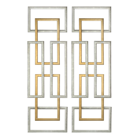 Aerin Metal Wall Panels, S/2