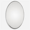 Pursley Brushed Nickel Oval Mirror
