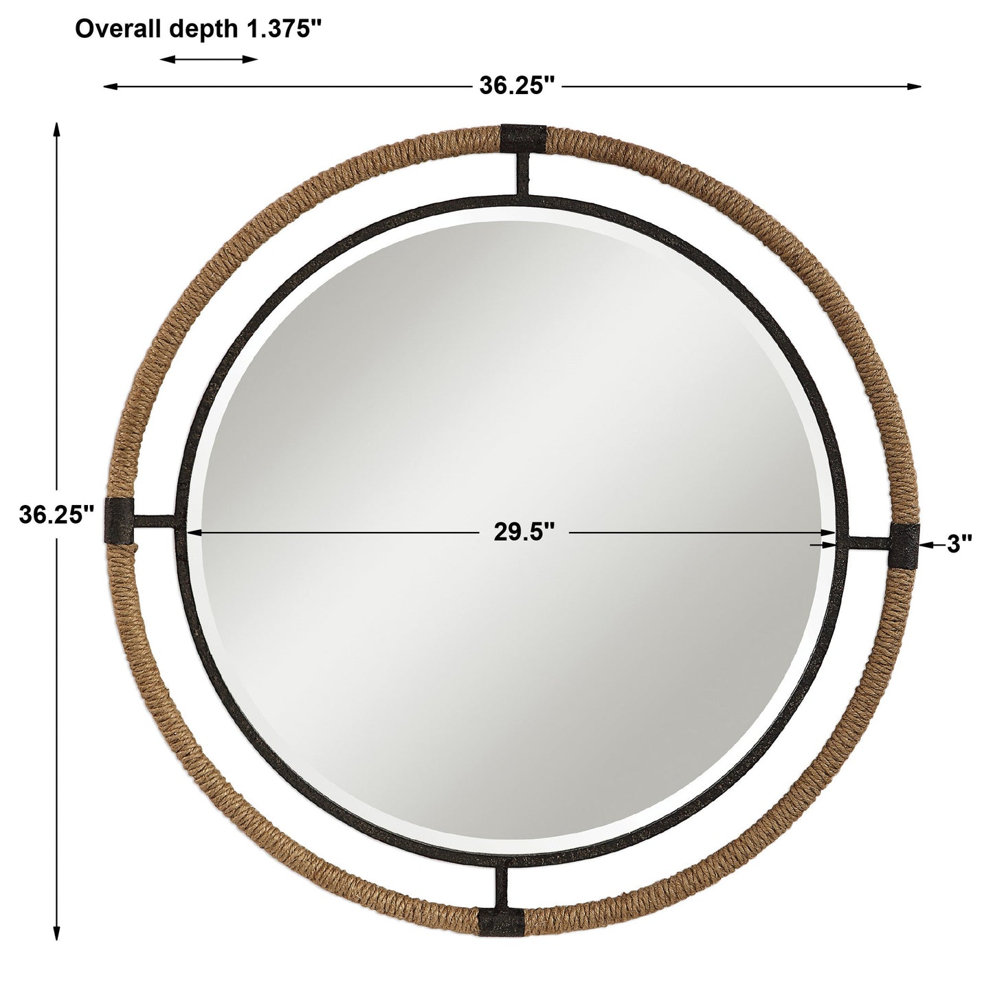 Melville Round Mirror
