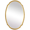 Oval mirror gold