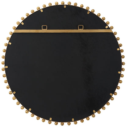 Taza Round Mirror, Gold