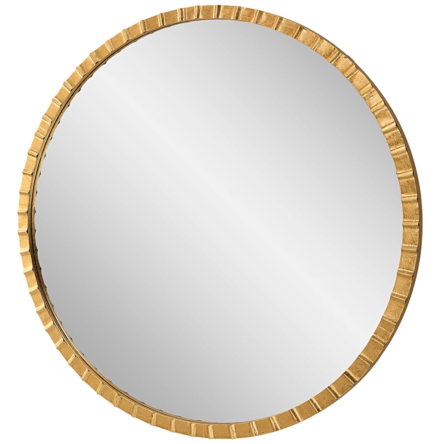 Dandridge Round Mirror, Gold