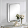 Silver square mirror