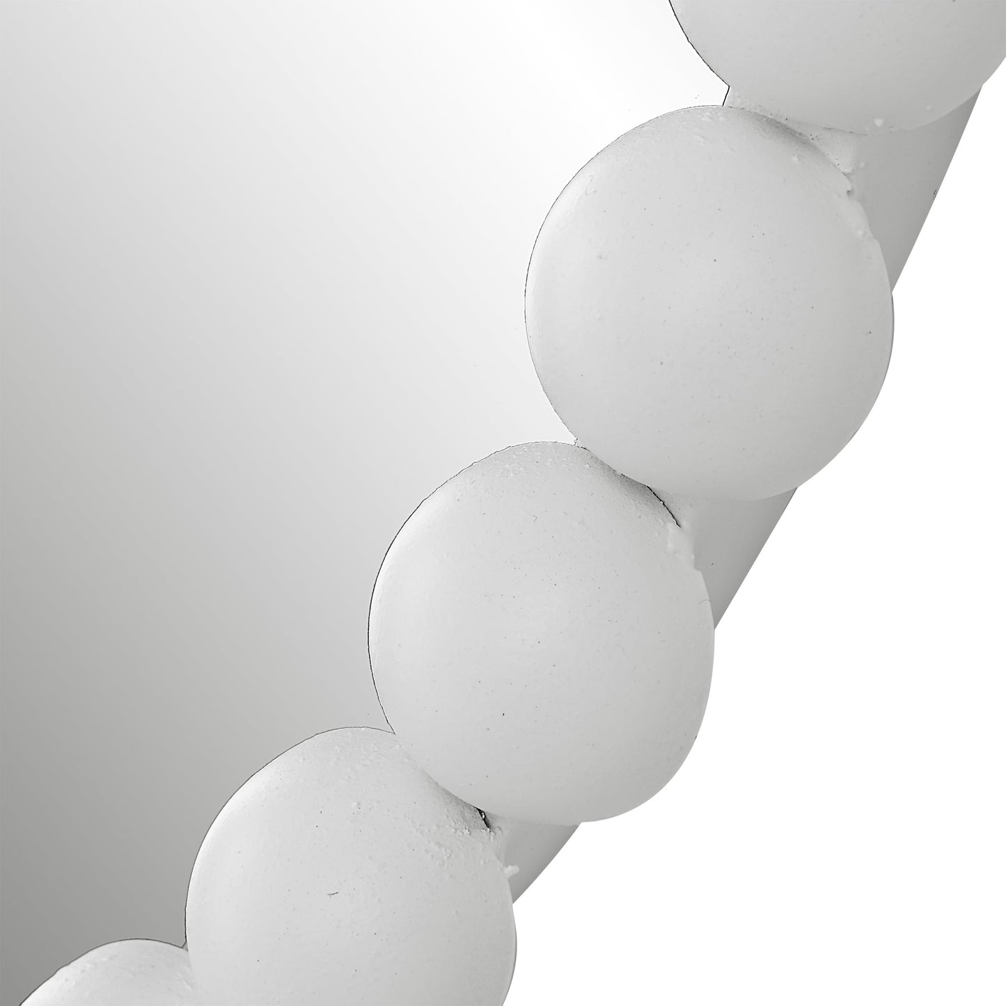 Serna Oval Mirror, White