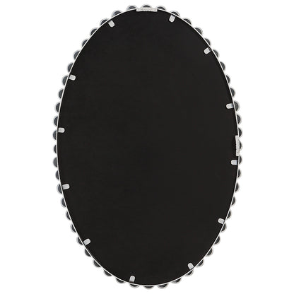 Serna Oval Mirror, White