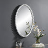 Serna Oval Mirror, White