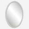 Serna Oval Mirror, White