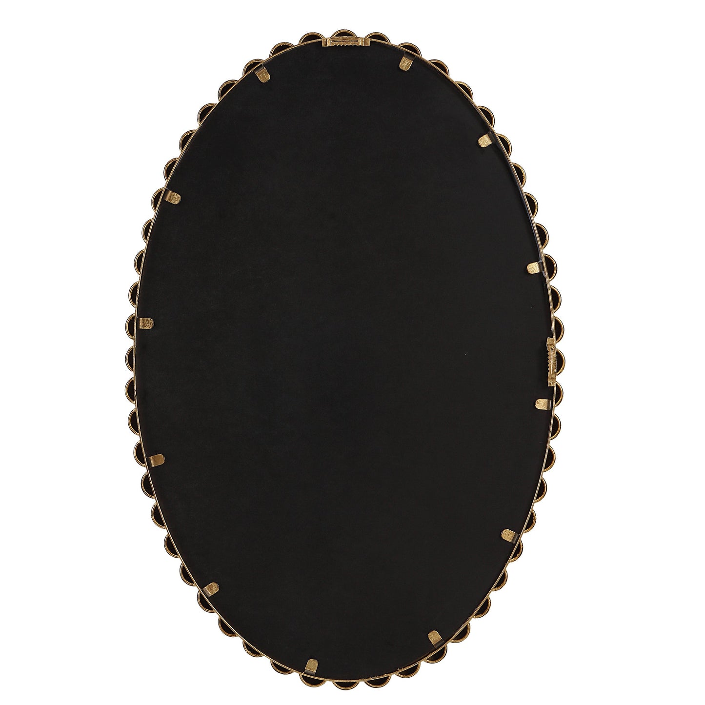 Serna Oval Mirror, Gold