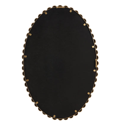 Serna Oval Mirror, Gold