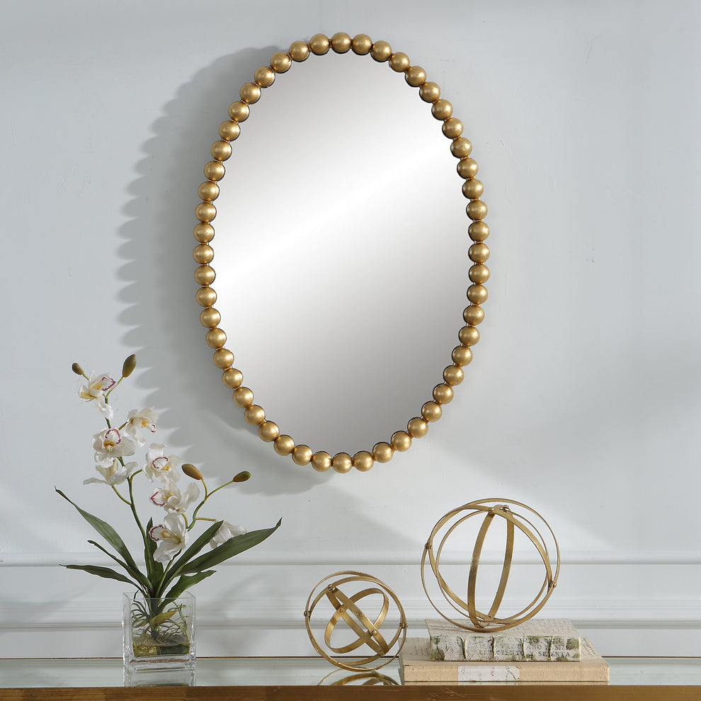 Serna Oval Mirror, Gold – Ashley Homestore Furniture