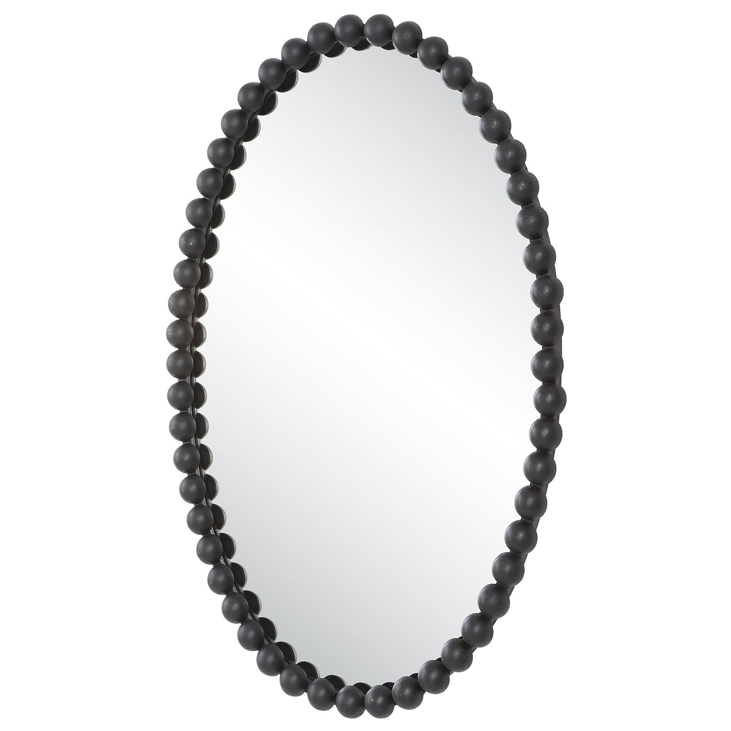 Serna Oval Mirror, Black