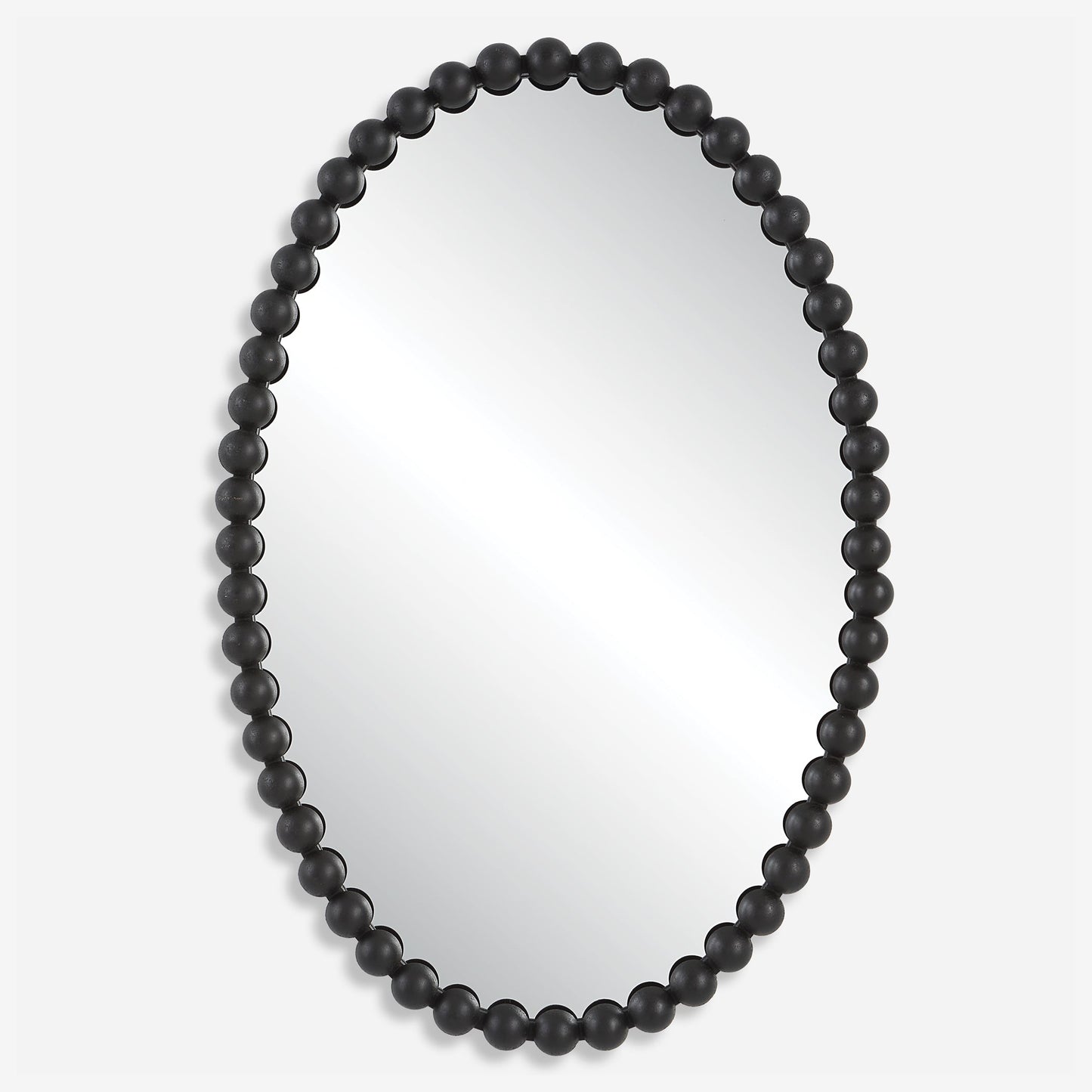 Serna Oval Mirror, Black