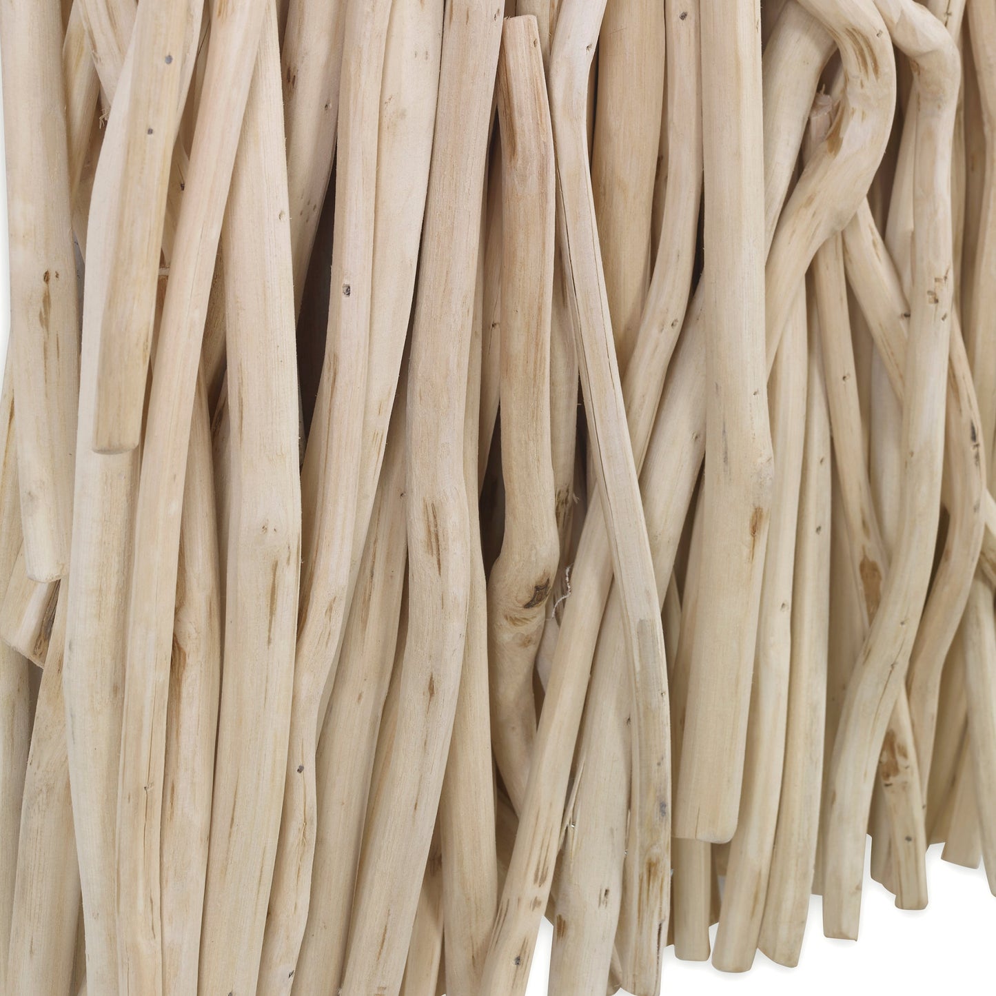 04352-UTT |Gathered Teak Square Wood Wall Decor, Bleached