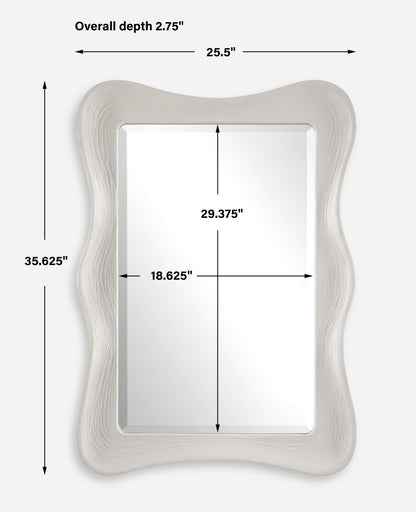 Uttermost Whitehaven Wavy Rectangle Mirror