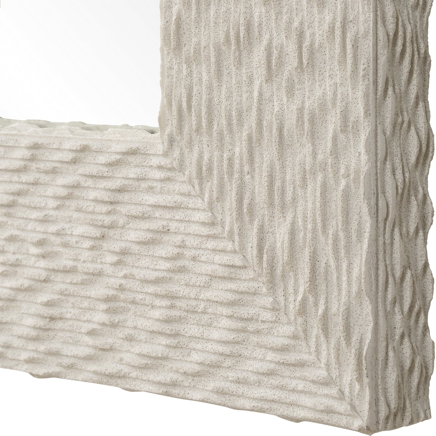 Everett Ivory Stone Mirror