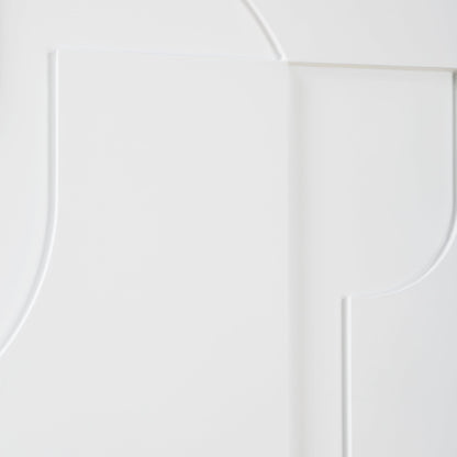Contours White Wall Decor, S/2
