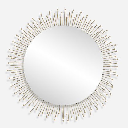 Aga Round Gold Mirror