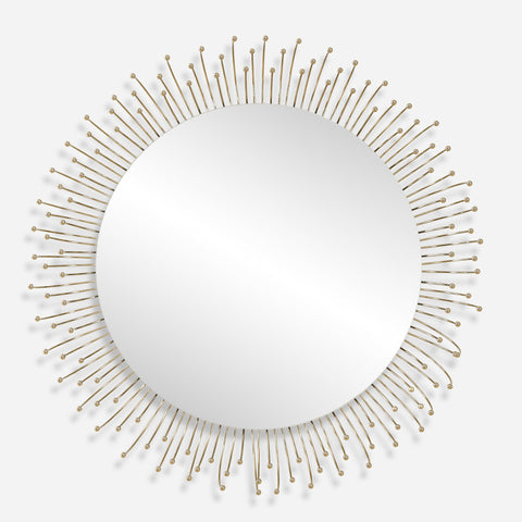 Aga Round Gold Mirror